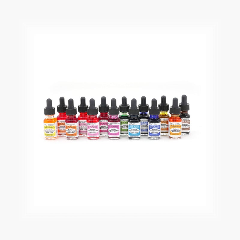 Dr. Ph. Martin's Radiant Concentrated Water Color, 0.5 oz, Set of 14 (Set D) - Image 4